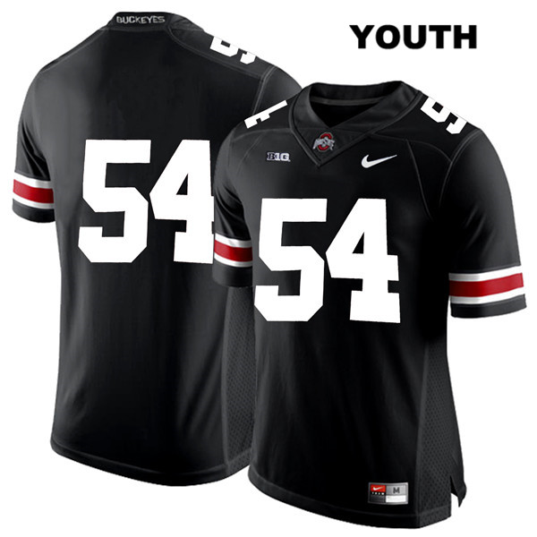 Ohio State Buckeyes Youth Matthew Jones #54 White Number Black Authentic Nike No Name College NCAA Stitched Football Jersey RX19M47LT
